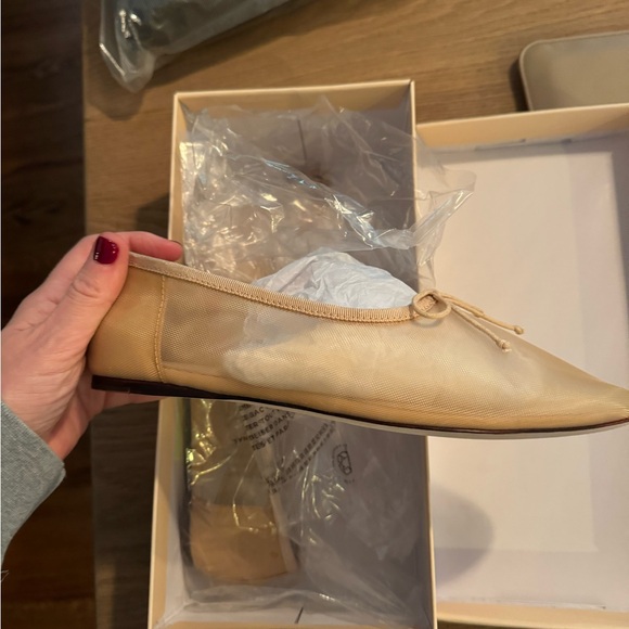 Loeffler Randall Caramel Mesh Landon Flats - Picture 4 of 9